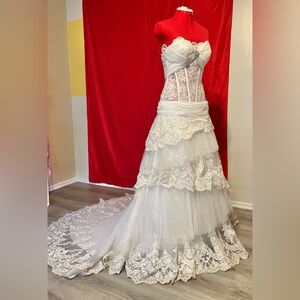 HANDMADE WEDDING DRESS ONE OF A KIND